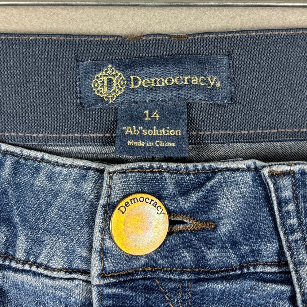 Democracy Absolution Skinny Jeans Stretch Medium Wash 14 Blue - Picture 6 of 11